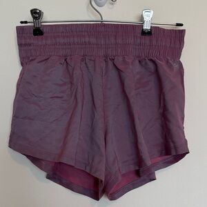 Women’s High-Waist Performance Shorts - Dusty Mauve